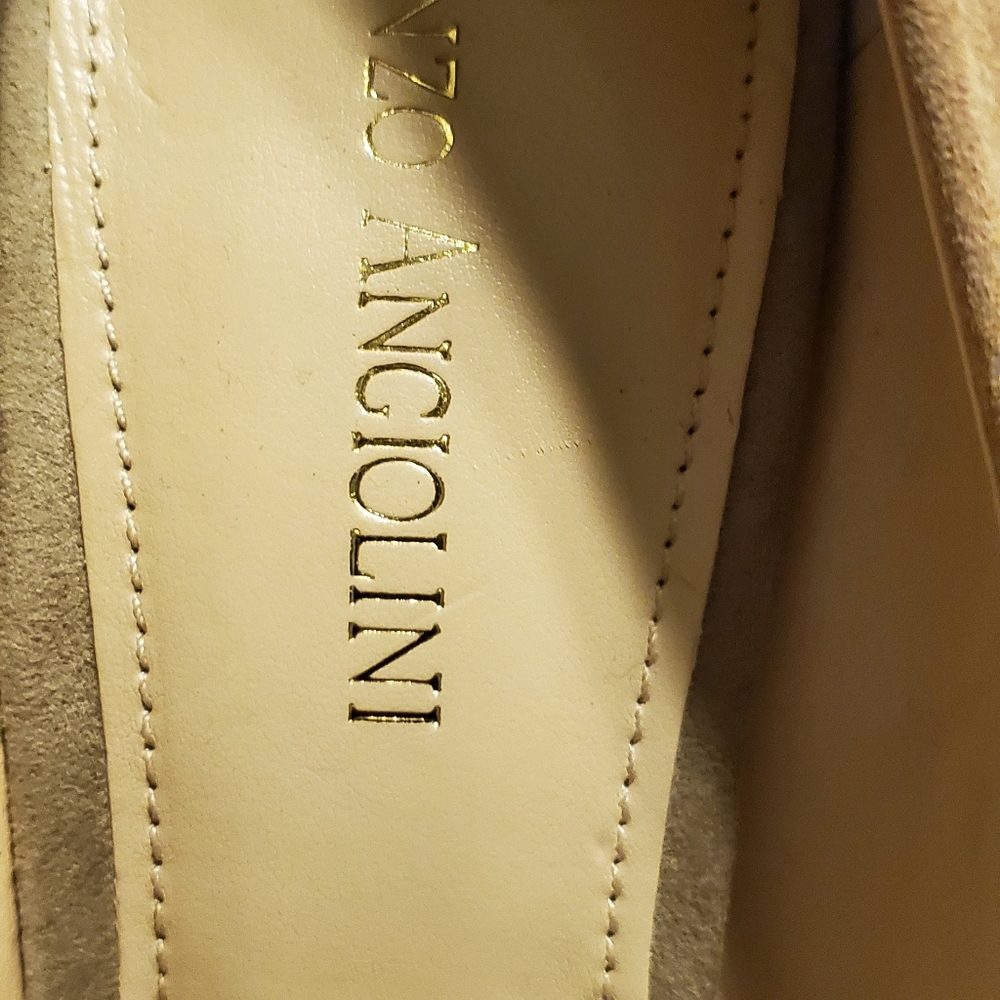 Suede Rhinestone Pumps - Picture 7 of 7